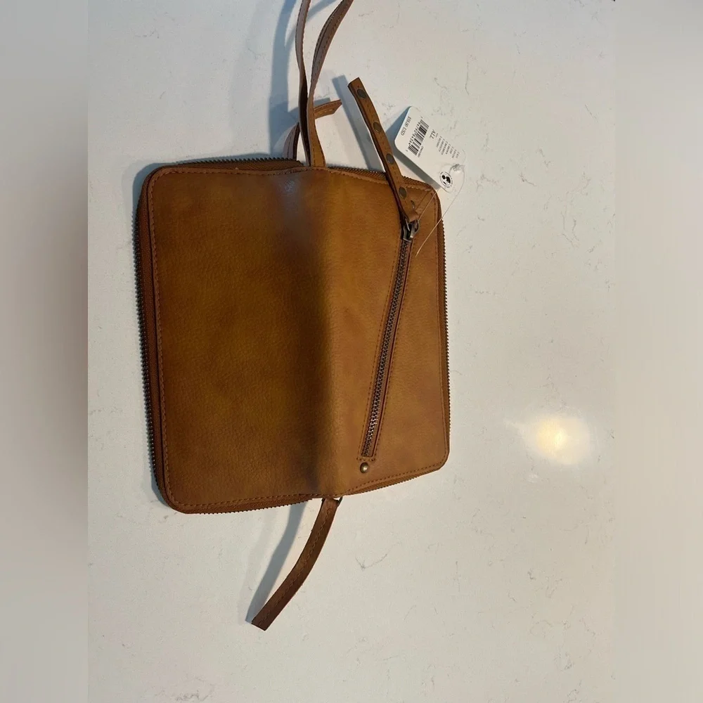 NWT Free People Vegan Leather Wristlet